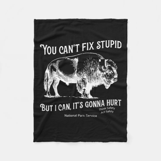 You Can't Fix Stud But I Can It's Gonna Hurt Think フリースブランケット (正面)