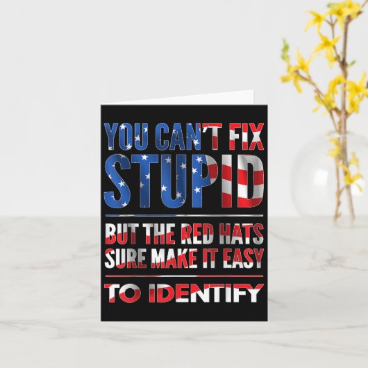 You Can't Fix Stud But The Hats Sure Make It Easy  カード (黄色い花)