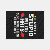 You Can't Fix Stud But The Hats Sure Make It Easy  フリースブランケット (正面(横))