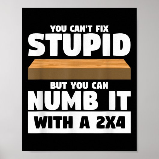 You Can't Fix Stud But You Can Numb It With A 2x4  ポスター (正面)