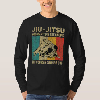 You Can't Fix The Stupid Fun Vintage BJJ Brazilian Tシャツ