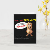 You Can't Handle Deez Nuts, Funny , Peanut Allergy カード (黄色い花)
