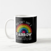 You Can't Have A Rainbow Without Rain Shirt Insrat コーヒーマグカップ (左)