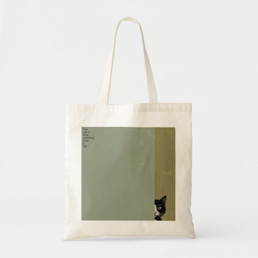 ”You can't hide anything from a cat”　tote bag トートバッグ (正面)
