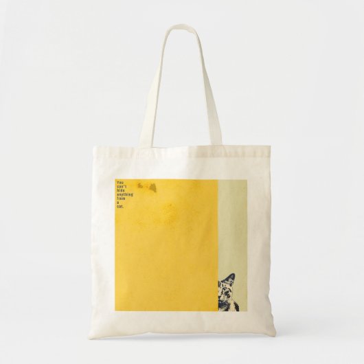 ”You can't hide anything from a cat”　tote bag トートバッグ (正面)
