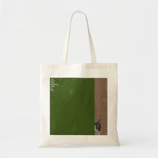 ”You can't hide anything from a cat”　tote bag トートバッグ (正面)