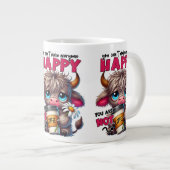 You Can't Make Everyone Happy You Are Not Coffee ジャンボコーヒーマグカップ (正面右)