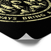 You Can't Outrun A Bear Always Bring A Slow Friend ポスター (角)