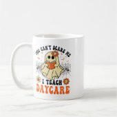 You Can't Scare Me I Teach Daycare Teacher Hallowe コーヒーマグカップ (左)