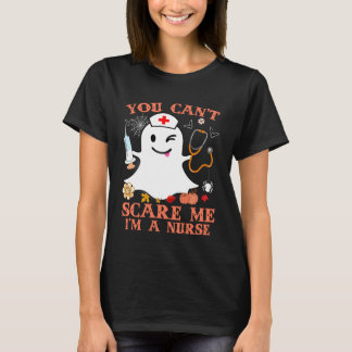 You Can't Scare Me I'm a Nurse Funny Halloween Cos Tシャツ