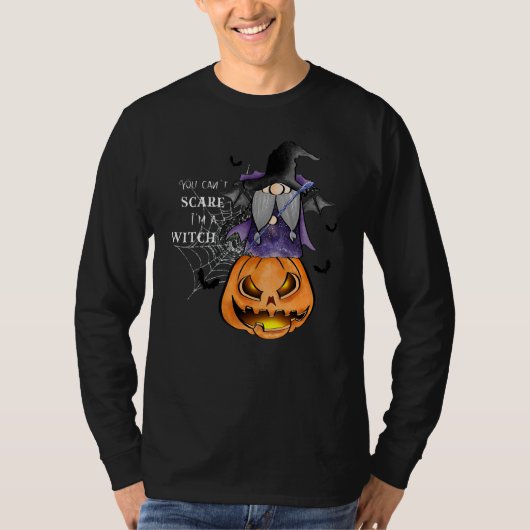 You Can't Scare Me Scary I'm A Witch  Halloween Co Tシャツ (正面)