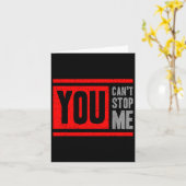 You Can't Stop Me Break Through Motivation カード (黄色い花)