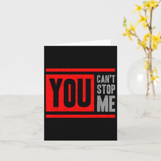 You Can't Stop Me Break Through Motivation  カード (黄色い花)