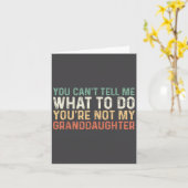 You Can't Tell Me What To Do You're Not My Grandda カード (黄色い花)