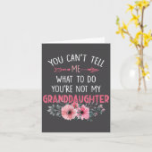 You Can't Tell Me What To Do You're Not My Grandda カード (黄色い花)