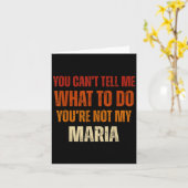 You Can't Tell Me What To Do You're Not My Maria  カード (黄色い花)