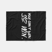 You Can't Win So Win Motivational Quote Men Women  フリースブランケット (正面(横))