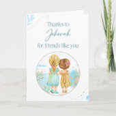 You Card感謝していのような友人のためにエホバへ サンキューカード (正面)