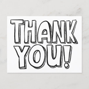 You Color Itおもしろい手書感謝はがき ポストカード