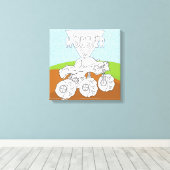 You Color Me & Add Your TextWrapped Canvas (Gloss) キャンバスプリント (インサイチュ (ウッドフロア))