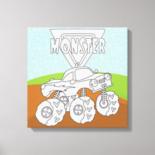 You Color Me & Add Your TextWrapped Canvas (Gloss) キャンバスプリント (正面)