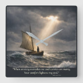 You Comfort My Soul スクエア壁時計 (正面)