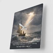 You Comfort My Soul スクエア壁時計 (傾斜)