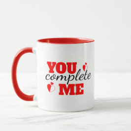 You Complete Me – カップルのためのロマンチックなマグカップ マグカップ