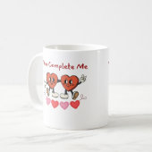 You Complete Me, Happyハート コーヒーマグカップ (正面左)