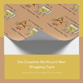 You Complete Me Pizza & Beer Wrapping紙 ラッピングペーパー