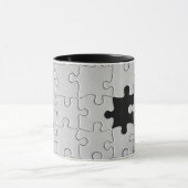 You Complete Me Romantic Black and White Jigsaw マグカップ (中央)
