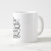 You Complete My Soul – Forever & Beyond Love Quote ジャンボコーヒーマグカップ (正面右)