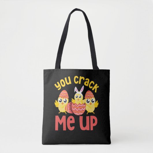 You Crack Me Up Easter Chicks トートバッグ (正面)