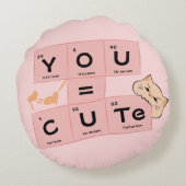 You = Cute | かわいい猫 ラウンドクッション (裏面)