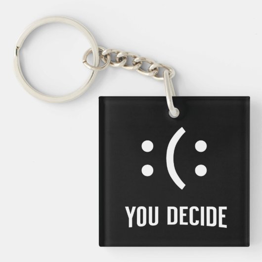 You Decide Emoji Moodデザイン キーホルダー (正面)