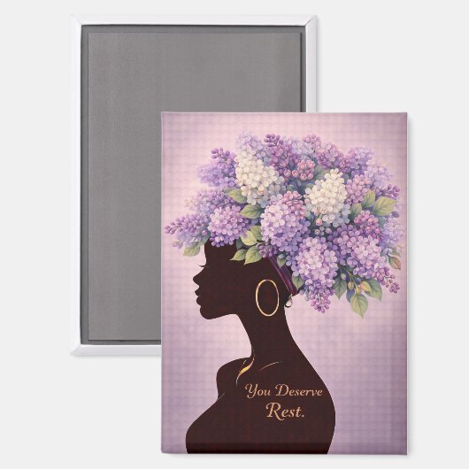 You Deserve Rest Inspirational Magnet マグネット (正面/裏面)