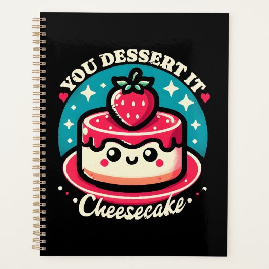 You Dessert It - チーズケーキ カワイイ プランナー手帳 (正面)