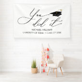 You did it GRAD banner backdrop graduation 横断幕 (インサイチュ)