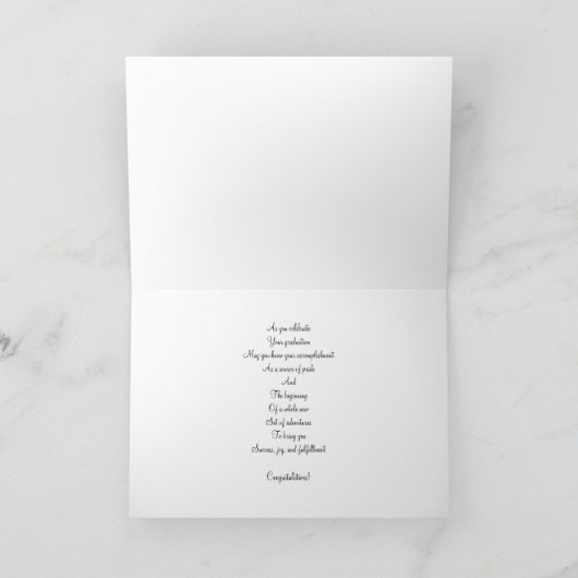 You Did It Graduation Celebration カード (内部)