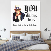 YOU Did This to Us キャンバスプリント (インサイチュ (寝室))