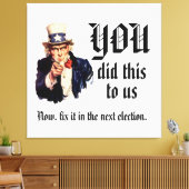 YOU Did This to Us キャンバスプリント (インサイチュ (リビング))