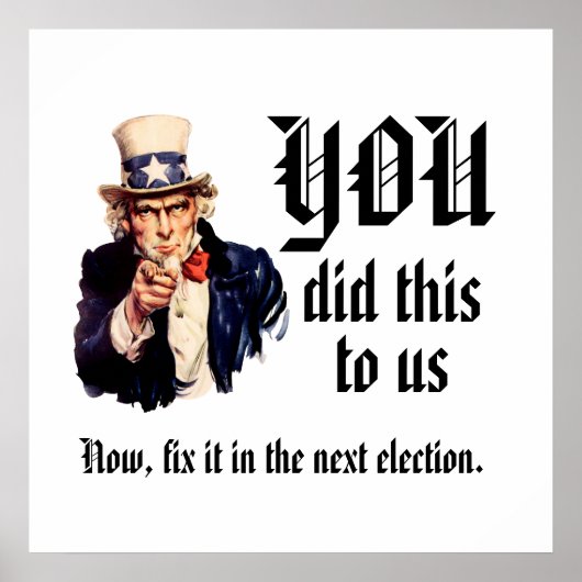 YOU Did This to Us ポスター (正面)