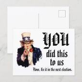 YOU Did This to Us ポストカード (正面/裏面)