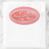 You Do YouヴィンテージデカールスローガンEpic 楕円形シール (バッグ)