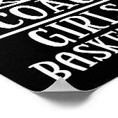 You Don't E Me I Coach Girls Basketball Long Sleev ポスター (角)