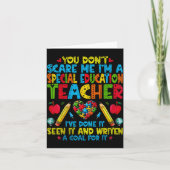 You Don't E Me I'm A Special Education Teacher - S カード (正面)
