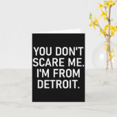 You Don't E Me. I'm From Detroit. Funny, Jokes  カード (黄色い花)