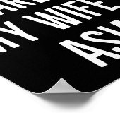 You Don't E Me My Wife Is Asian Funny Wife Birthda ポスター (角)