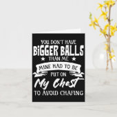 You Don't Have Bigger Than Me Put On My Chest  カード (黄色い花)