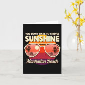 You Dont Have To Shovel Sunshine Manhattan Beach  カード (黄色い花)
